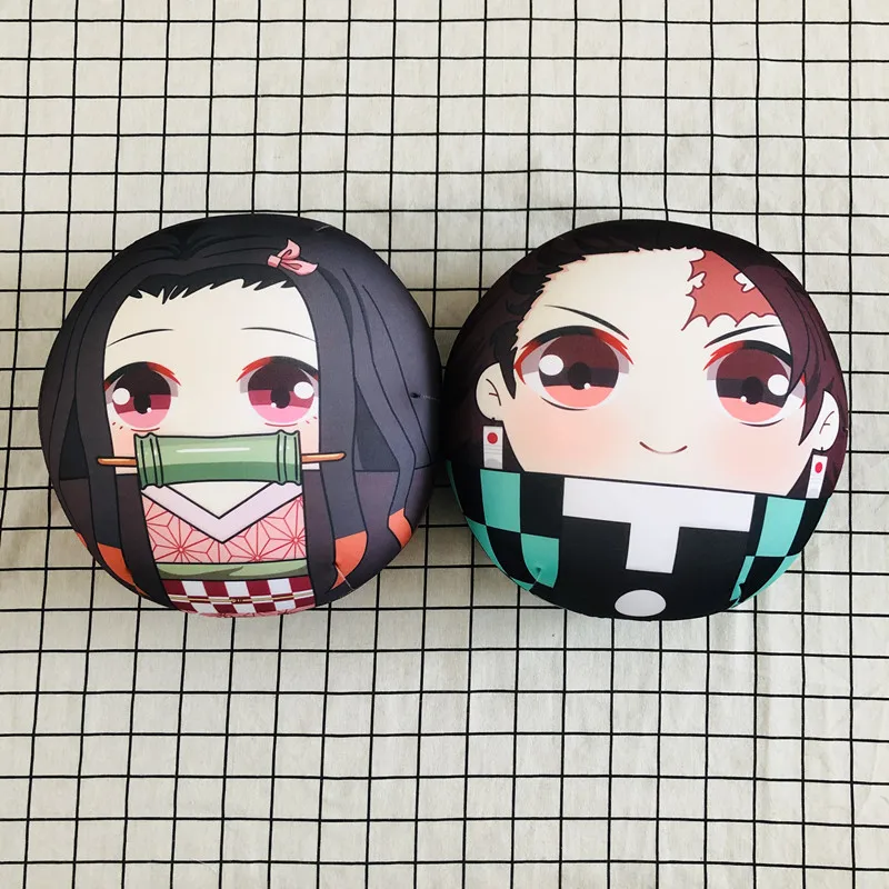 Demon Slayer Kimetsu no Yaiba Kamado Tanjirou Nezuko Cosplay Anime Plush Toys Keychain Stuffed Doll Keyring Pendant Bags Holder | Игрушки и