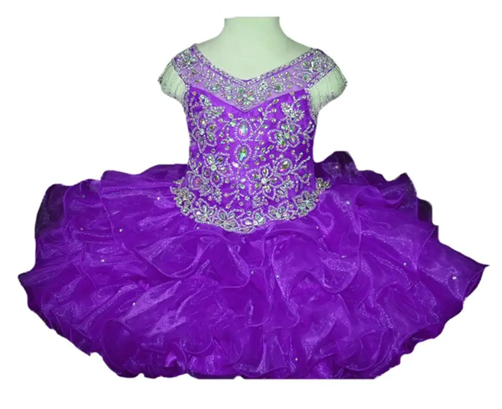 2019 рождественские детские мини платья с V-образным вырезом для малышей маленьких