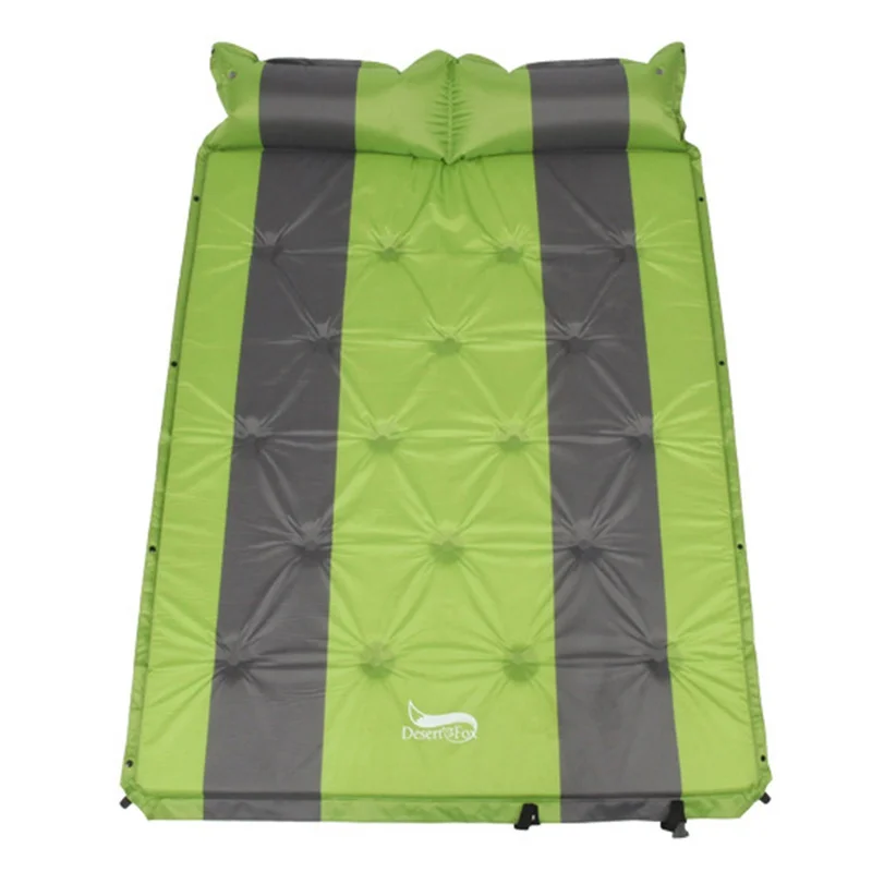 Зеленый D 192 x L 132 см двухместные самонадувающиеся спальные подушечки с воздушной подушкой, надувные матрасы для палаток - Цвет: Зеленый