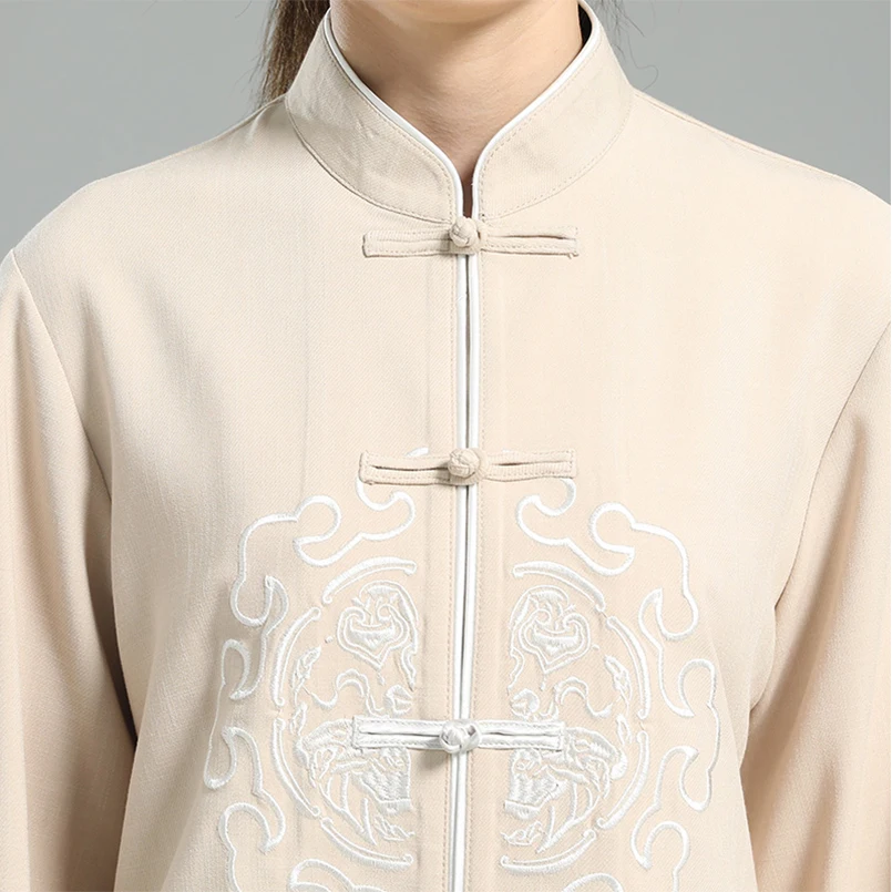 Новинка Тай Чи Мужская и женская униформа для боевых искусств цигун Утренние