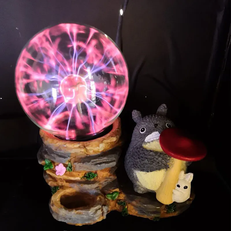 Плазменный шар светодиодный светильник для детей череп Тоторо волшебный новинка