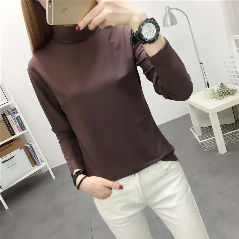 Водолазка Базовая Маленькая женская осенне-зимняя с длинным рукавом Новинка 2021