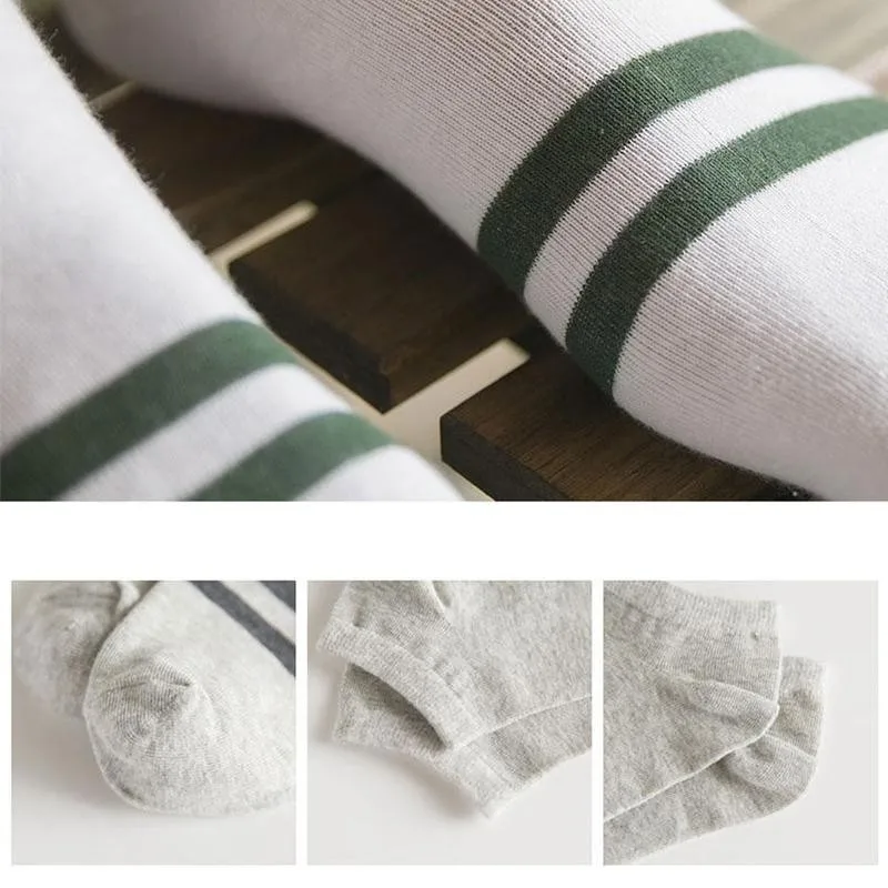 

Classic Striped Ankle Socks Women Men Seamless Invisible Breathable Low Sock Female Cotton Cheap Boat Short Socks Thin Slippers