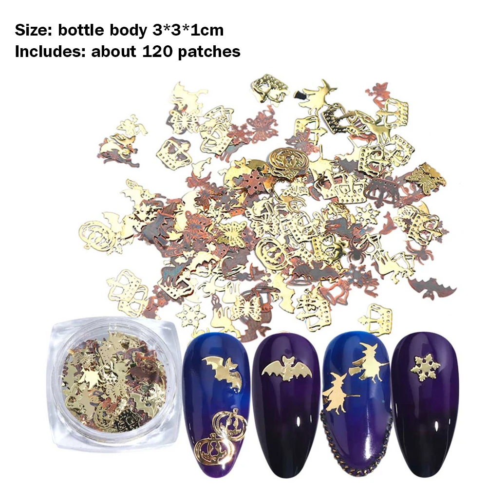 120 шт. декоративные накладные ногти на Хэллоуин|Стикеры и наклейки| |