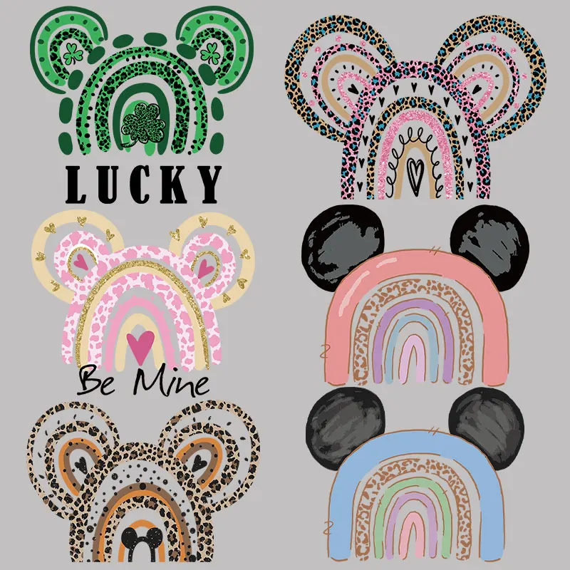 Нашивка с головой Микки Мауса в форме леопардового принта | Дом и сад