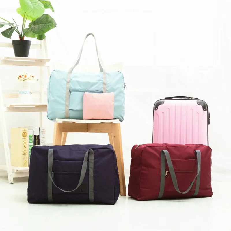 Nylon Foldable Gym Bags Large Capacity Women Fitness Yoga Duffle Bag Outdoor Training Travel Handbag Portable Storage | Спорт и