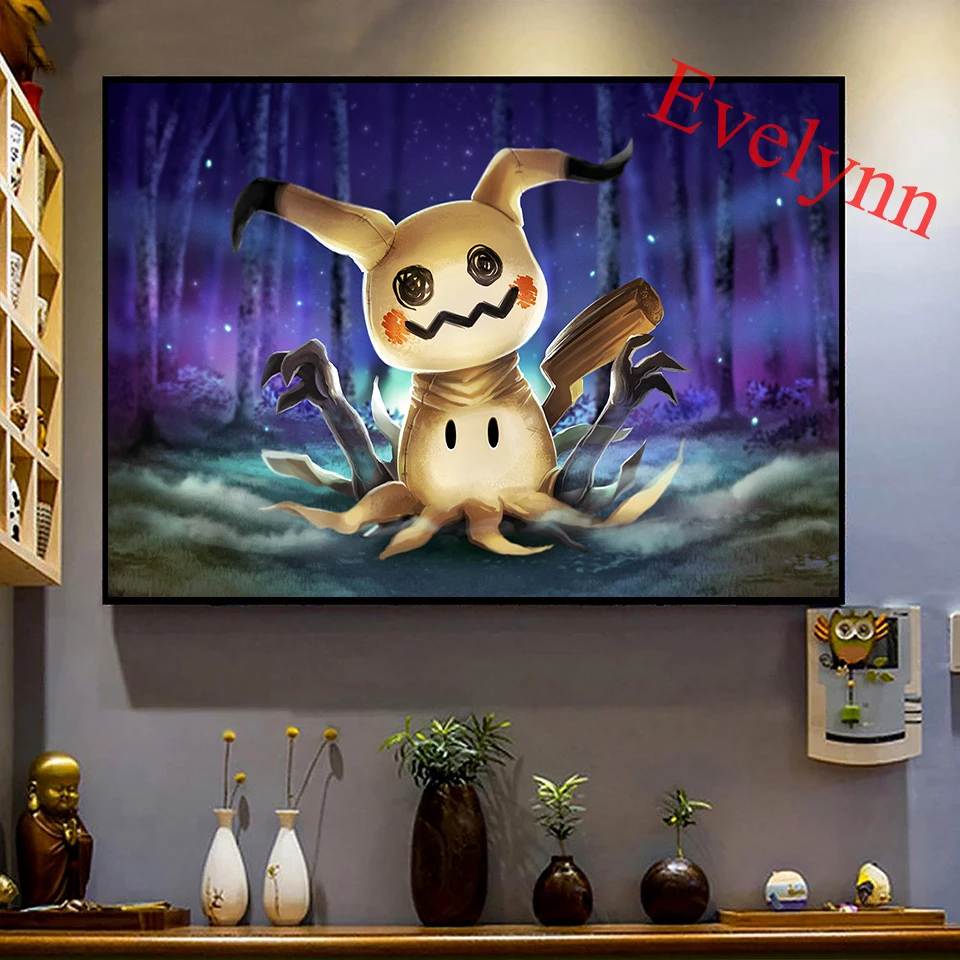 

Pokemon Game Anime Painting Posters And Prints On Canvas Hd Wall Art Modular Pictures For Living Room Home Decor Frame