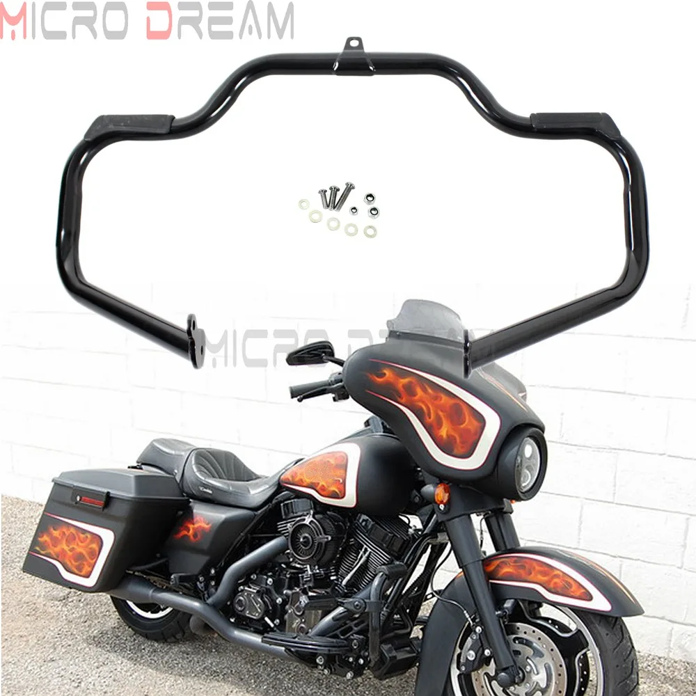Защита двигателя усов мотоцикла полоса для Harley Touring Road King FLHR FLHRC Street Glide FLHX FLHXS FLHXSE