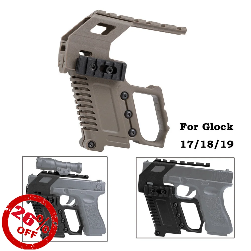

Glock Tactical Rail Base Series Loading Device Pistol Carbine Kit Quick Reload For G17 G18 G19 Nylon Hunting Army Accessories