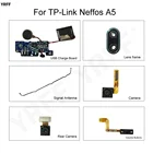 Для TP-Link Neffos A5 Power + кнопки регулировки громкостиUSB зарядная док-станцияФронтальная задняя камеракабель сигнальной антенны FPC Запчасти для ремонта телефонов