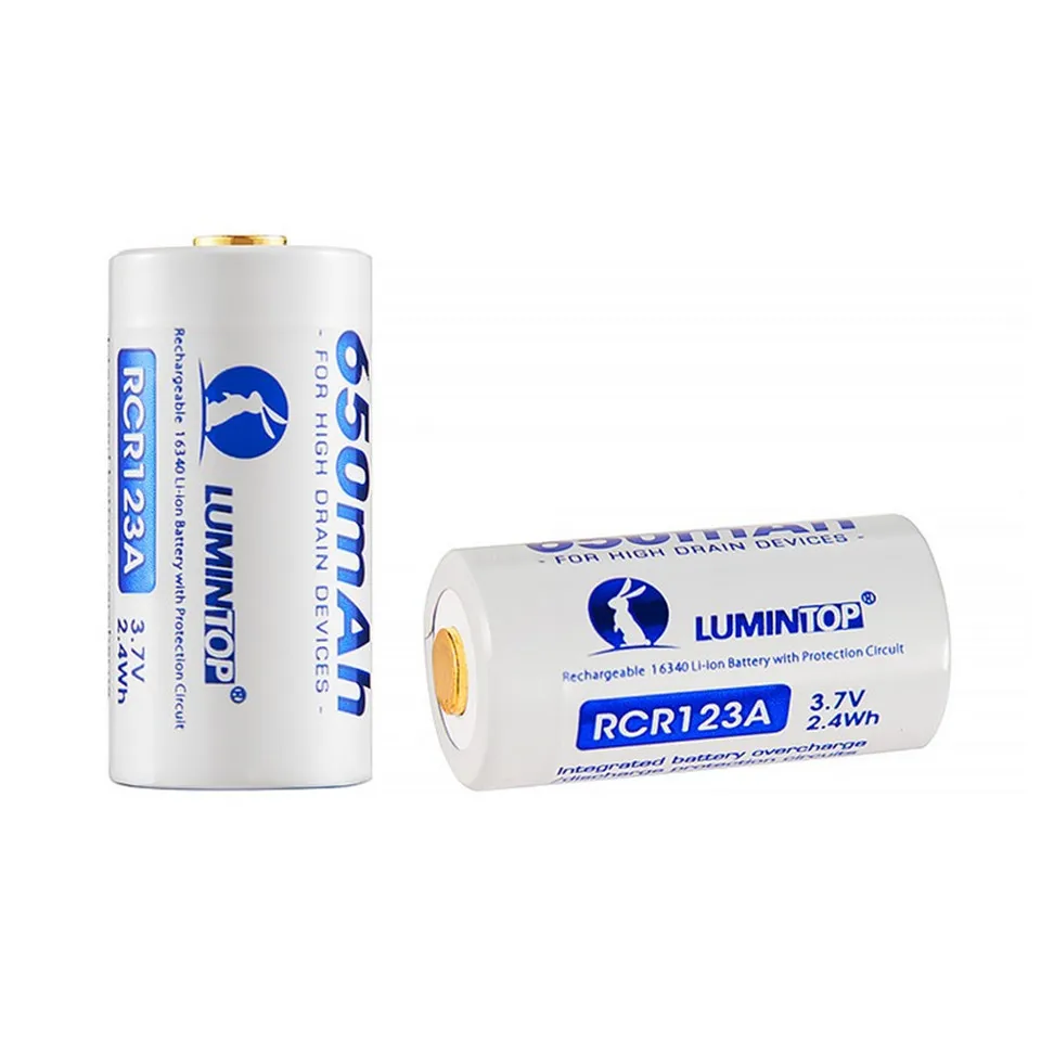 Lumintop 16340 Lumintop 21700 16340 14500 26650 18650 Micro USB аккумуляторная батарея для фонарика низкая температура 18650 батареи - Цвет: Lumintop 16340