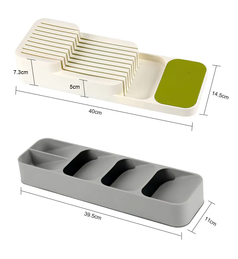 

Kitchen Cutlery Storage Tray Knife holder Kitchen Organizer Kitchen Container Spoon Fork Storage Separation Knife Block Holder
