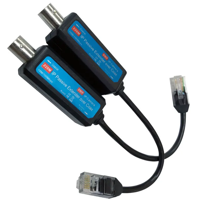 ESCAM 1 канальный пассивный IP удлинитель по коаксиальному кабелю передающий сигнал