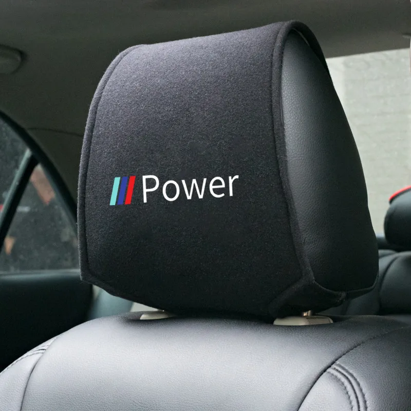 

1pcs Car Headrest Cover Auto Seat Head Neck Rest Cushion Pillow Pad for BMW M E90 E91 E92 E93 M3 E60 E61 F10 F07 M5 E63 E64