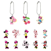 disney creative design minnie animation character acrylic jewelry keychain accessories jewelry gifts for fans