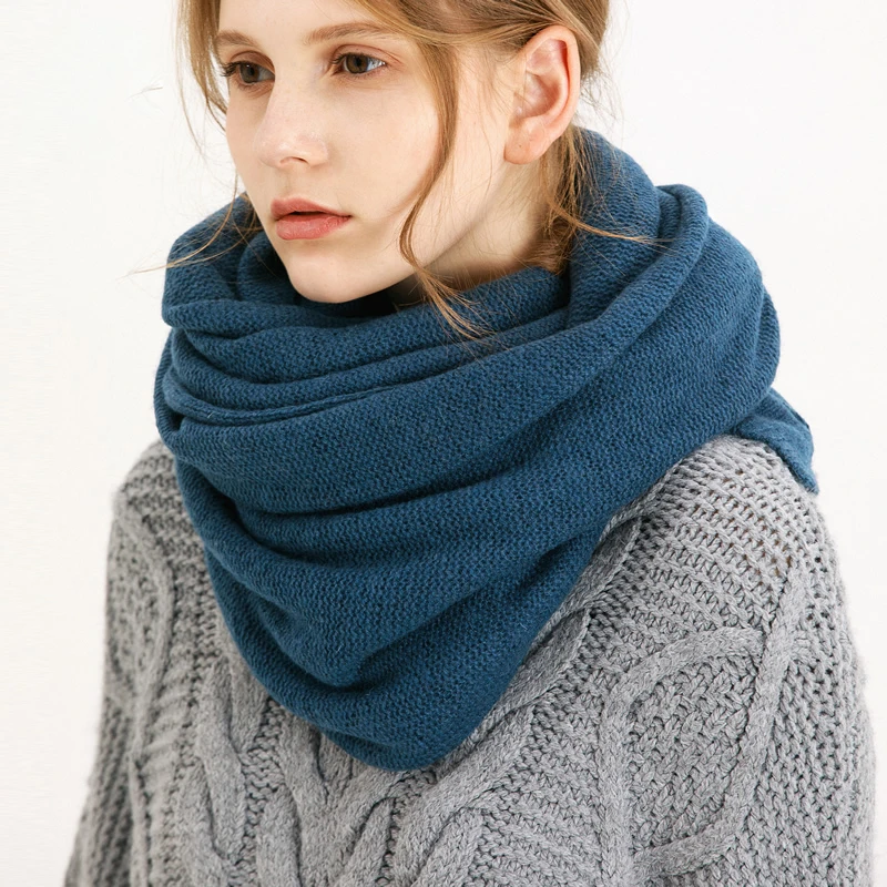 

Шарфы из 100% чистой шерсти для женщин, зимний шерстяной шарф, 2020 Натуральная шерсть, трикотажный зимний шарф