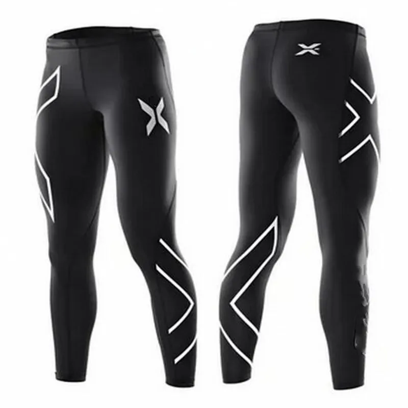 Быстросохнущие утягивающие брюки для мужчин облегающие штаны бега Штаны Для
