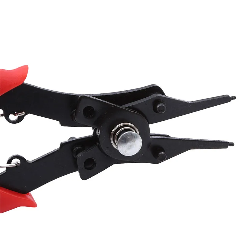 

4 IN 1 Multifunctional Spring Pliers Locking Tool Auto Repair Hand Tools Clamps Rubber Handle Remover Retaining Circlip Pliers
