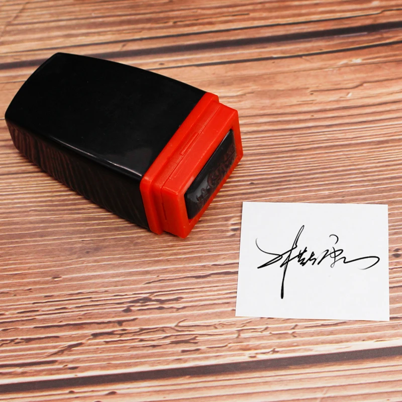 Sellos de gran tama&ntilde;o con nombre, sello de firma escrito a mano, sello fotosensible personalizado, sello de logotipo personalizado-3