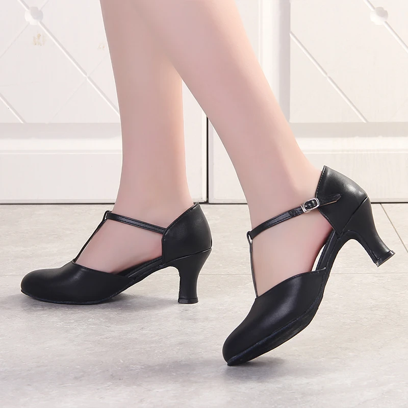 Women Latin Dance Shoes Jazz Adult Ballroom Salsa Dancing Shoes Woman Black Teachers Training Modern Tango Dance Sneakers