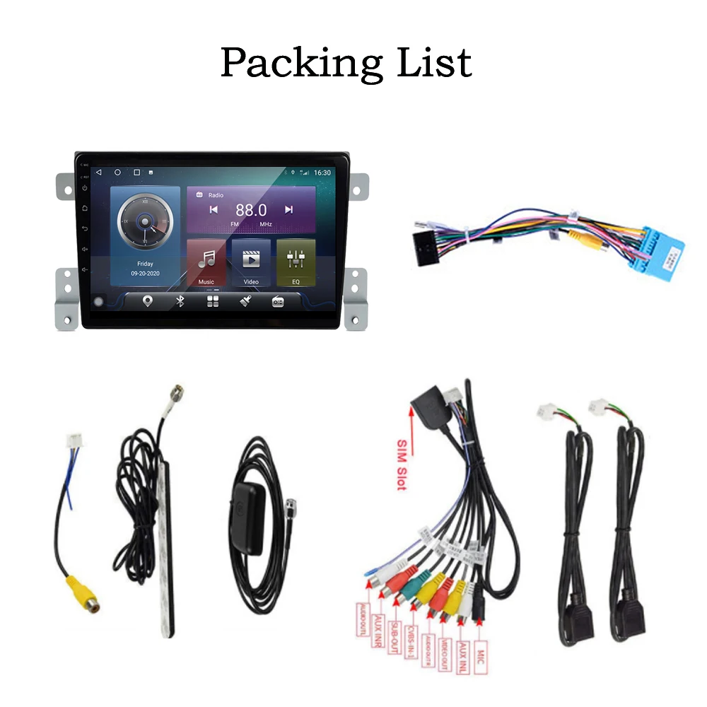 

QNavi WIFI 4G Car Radio Autoradio Tape Recorder For Suzuki Grand Vitara 3 2005-2015 Bulit-in DSP Carplay Android 10.0 8-Core BT