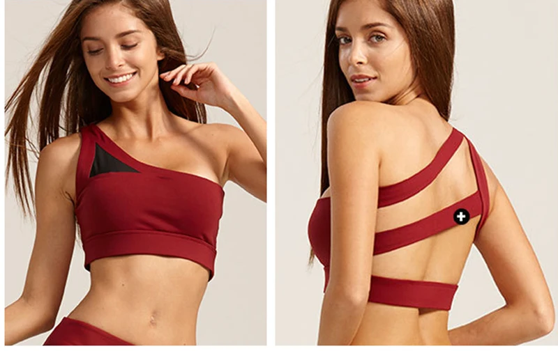 Топ спортивный женский на одно плечо с эффектом пуш-ап | Спорт и развлечения