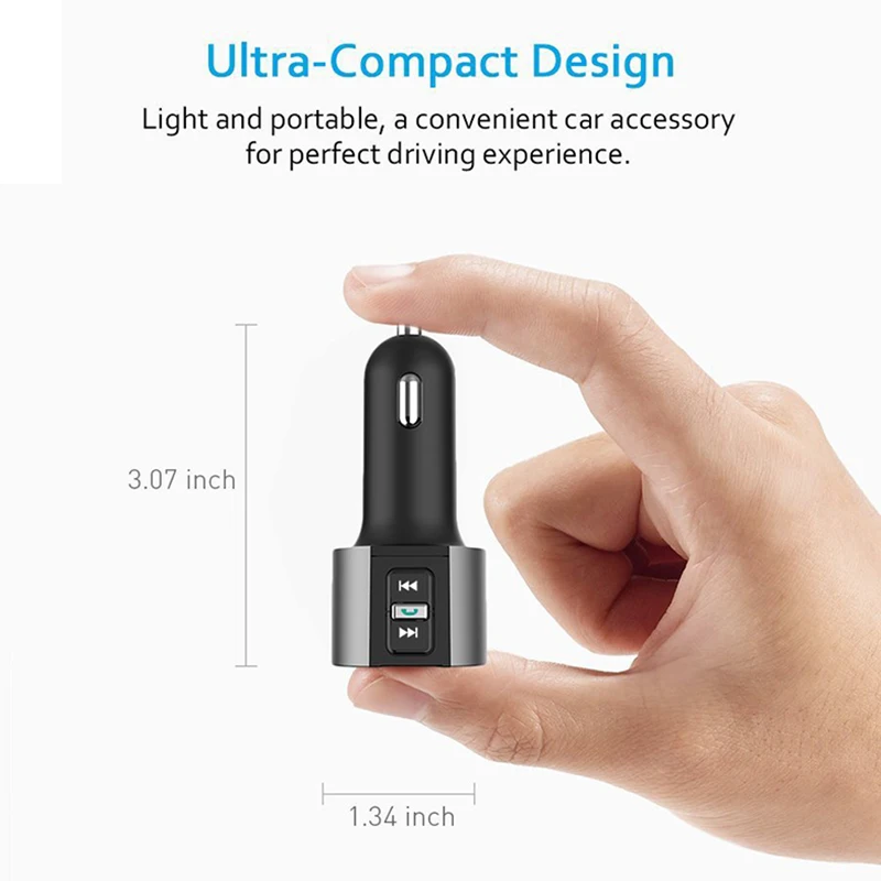 Беспроводной автомобильный Bluetooth fm-передатчик MP3-плеер Радио адаптер комплект 2-USB