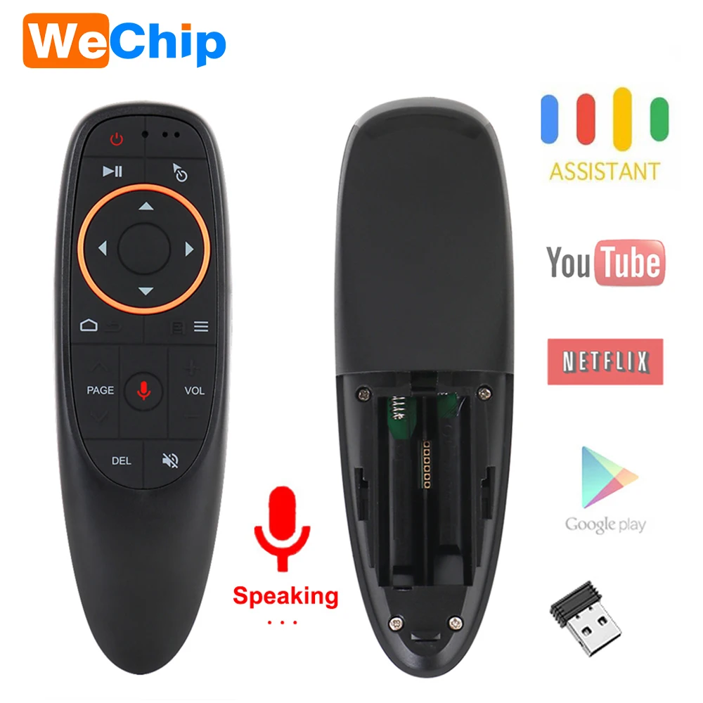 Голосовой пульт дистанционного управления Wechip G10 беспроводная аэромышь 2 4 ГГц