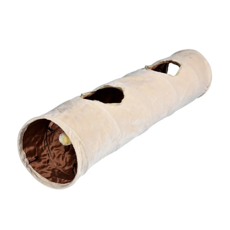 Игрушка для кошек складной тоннель канальная игрушка помпон катания на котах