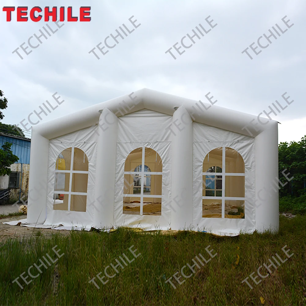 Бесплатная доставка верхняя одежда белая надувные свадебные вечерние палатка