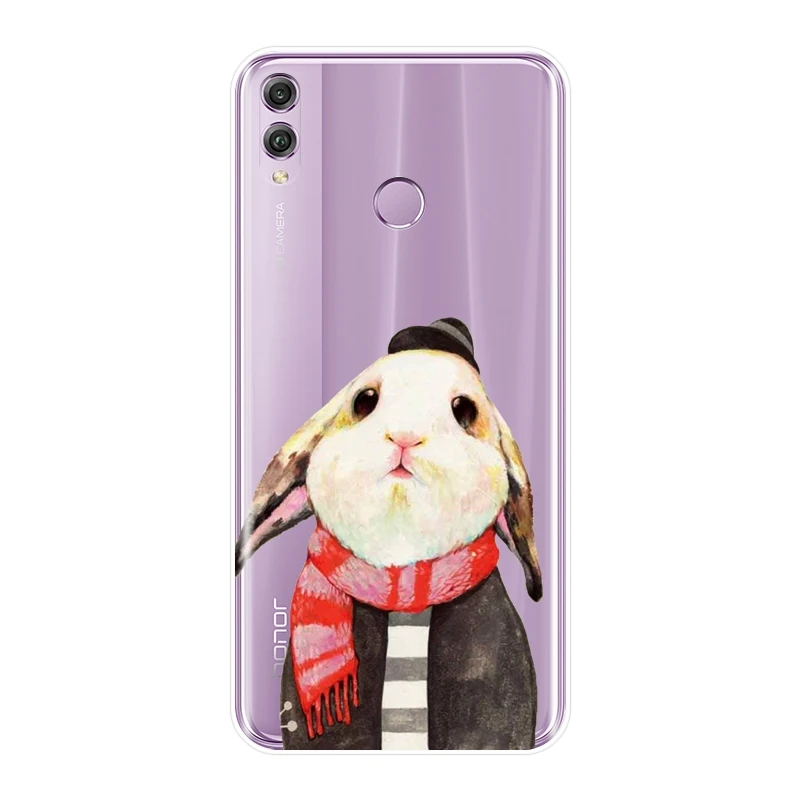 Задняя крышка для Huawei Honor 8X MAX 10 9 8 7 7S 7X 7A 7C Pro моппер Собака Кошка Силиконовый