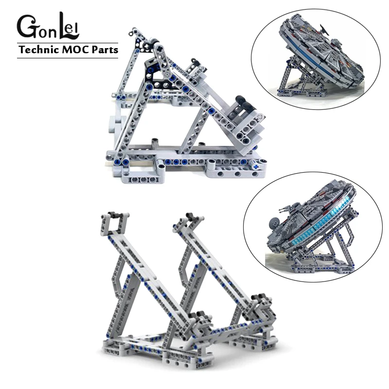 

Выставочный стенд для Millennium 75257 Falcon Vertical MOC, строительные блоки, совместимы с 05007 75105 Ultimate