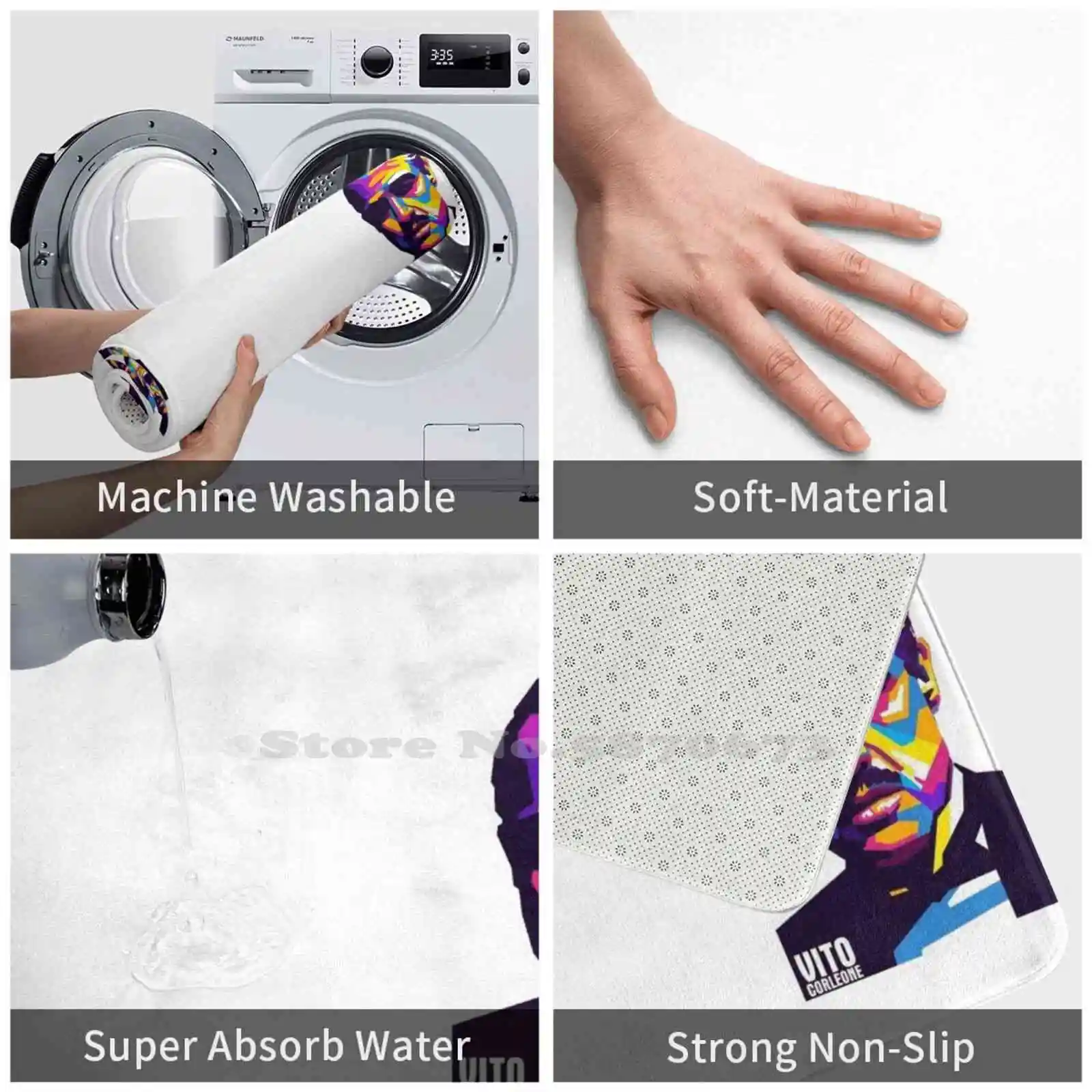 

Corleone 3D Household Goods Mat Rug Carpet Foot Pad Vito Corleone The Godfather Godfather Corleone Al Pacino Vito