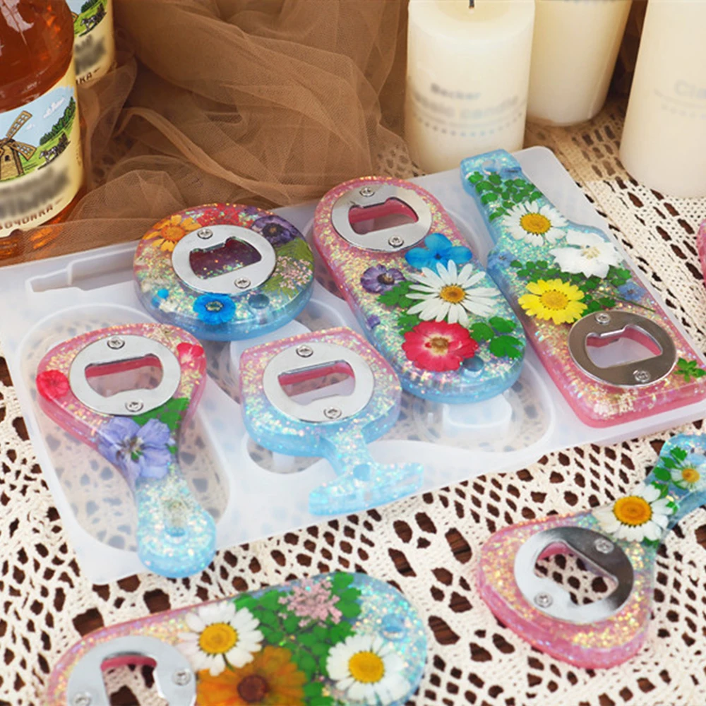 

Corkscrew Mold Silicone Bottle Opener Beer Spanner DIY Mould Kitchen Gadget