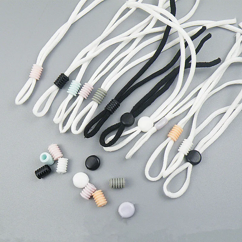 10 шт. пластиковая силиконовая вилка Пряжка веревка шнур конечный замок