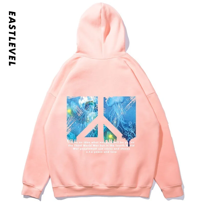 

Autumn Winter New Arrival Men's Long Sleeve Hooded Cloth Hip-Hop Style Harajuku Fashion Anime Printed Oversized Cotton Hoodie