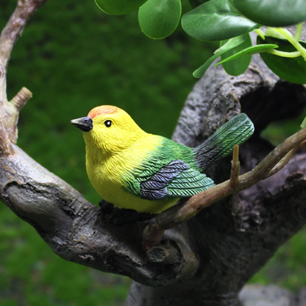 Украшения для сада миниатюрная птица сказочный сад искусственная смола сделай