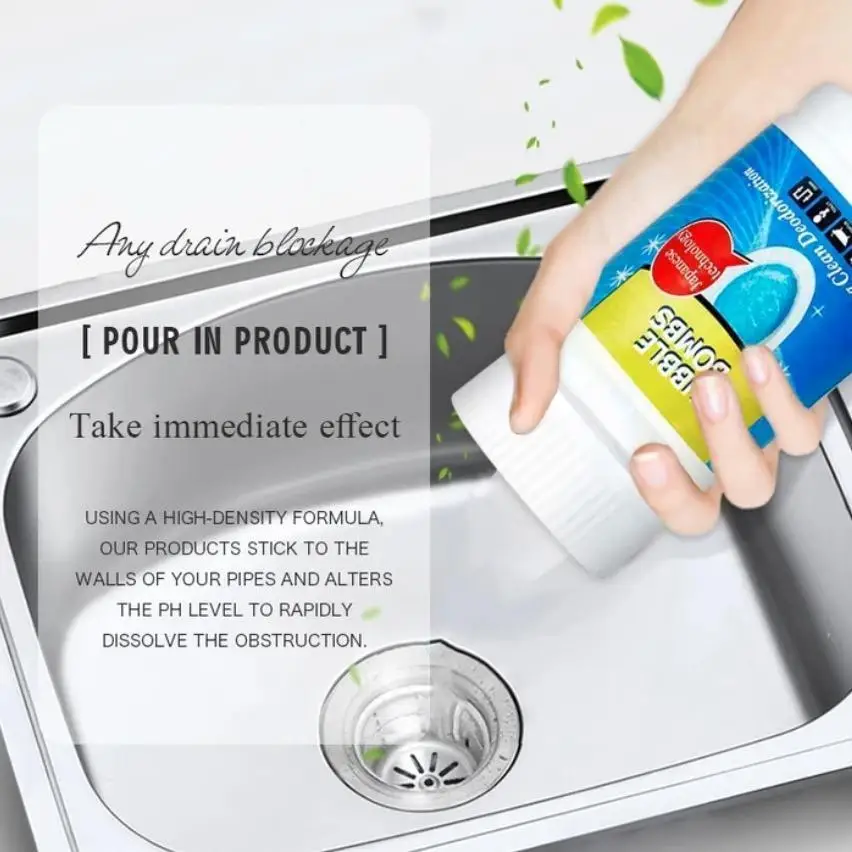 

Pipe Dredge Deodorant Drain Cleaners Unclog the kitchen drain closestool dredge Sink Drain Cleaner Sewer Fast Cleaning Tools