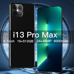 new global i13 pro max smartphone 16gb512gb 10 core 48mp camera celular 5g version android cell phone 6000mah mobile phones free global shipping