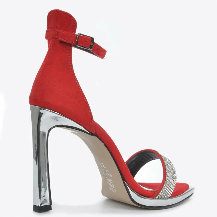 

Heels Women 2021 Mink Shoes Women Red-Suede Classic Heeled Shoes Vzn20-030Y