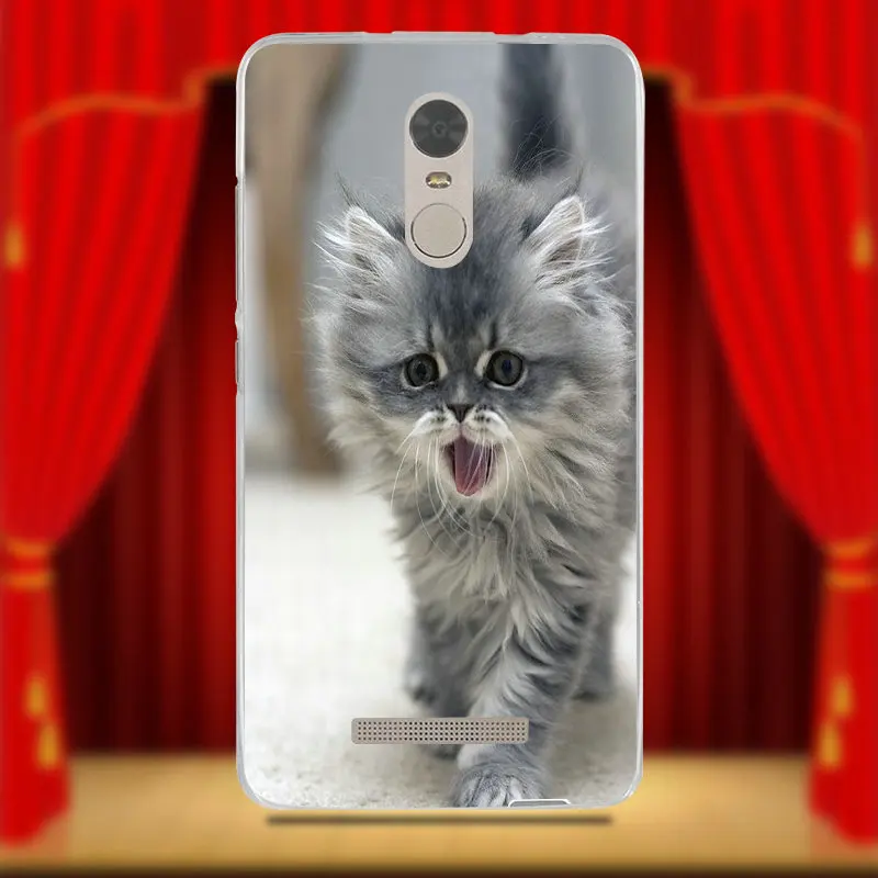 For Xiaomi Mi 9T CC9 CC9e Redmi Note 2 3 4 4X 5 5A 6 7 Pro Soft TPU Silicon Cell Phone Cases Gray Cat With A Zenit Camera | Мобильные