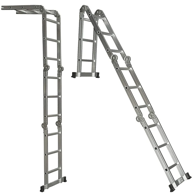 Алюминиевая складная лестница для строительных лесов регулируемая дома