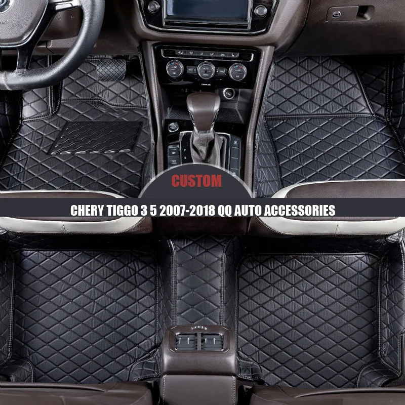 Автомобильные коврики из искусственной кожи на заказ для багажника Chery Tiggo 3 5 2007