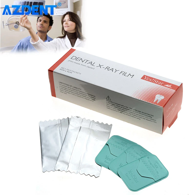 AZDENT 100pcs Dental X-Ray Film 3CM*4CM Barrier Envelopes for Reader Scanner Machine | Красота и здоровье