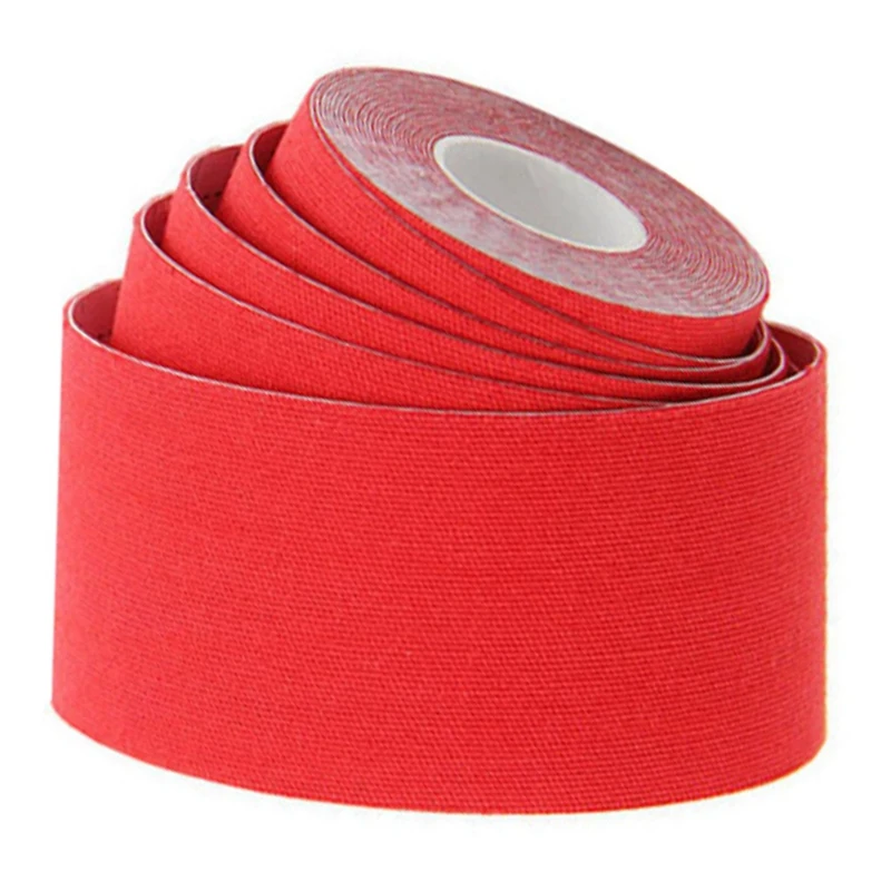 

2 Pcs Sport Kinesiology Athletic Tape-Sports Injury Tape for Knee,Joint,Adhesive Kinetic Tape Tape Sky Blue & Red