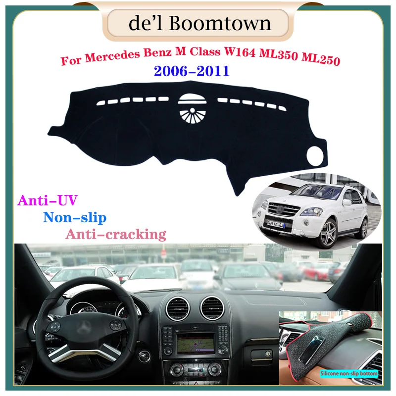 

Car Dashboard Cover Dash Mat For Mercedes Benz M Class W164 2006~2011 Auto Non-slip Shade Pad Carpet Accessories ML350 ML250