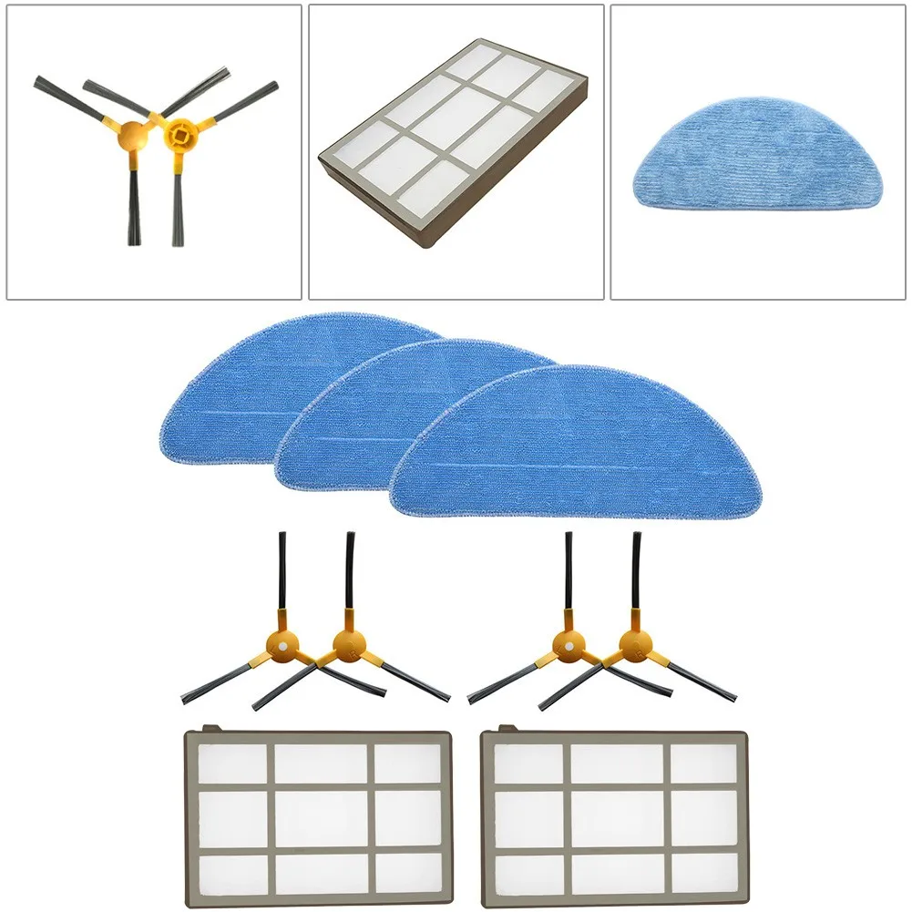 

4 Style Replacement Spare Parts Filter Side Brush Mop Cloth Set For ABIR X6 X5 X8 Robot Vacuum Cleaner Sweeping Accessories