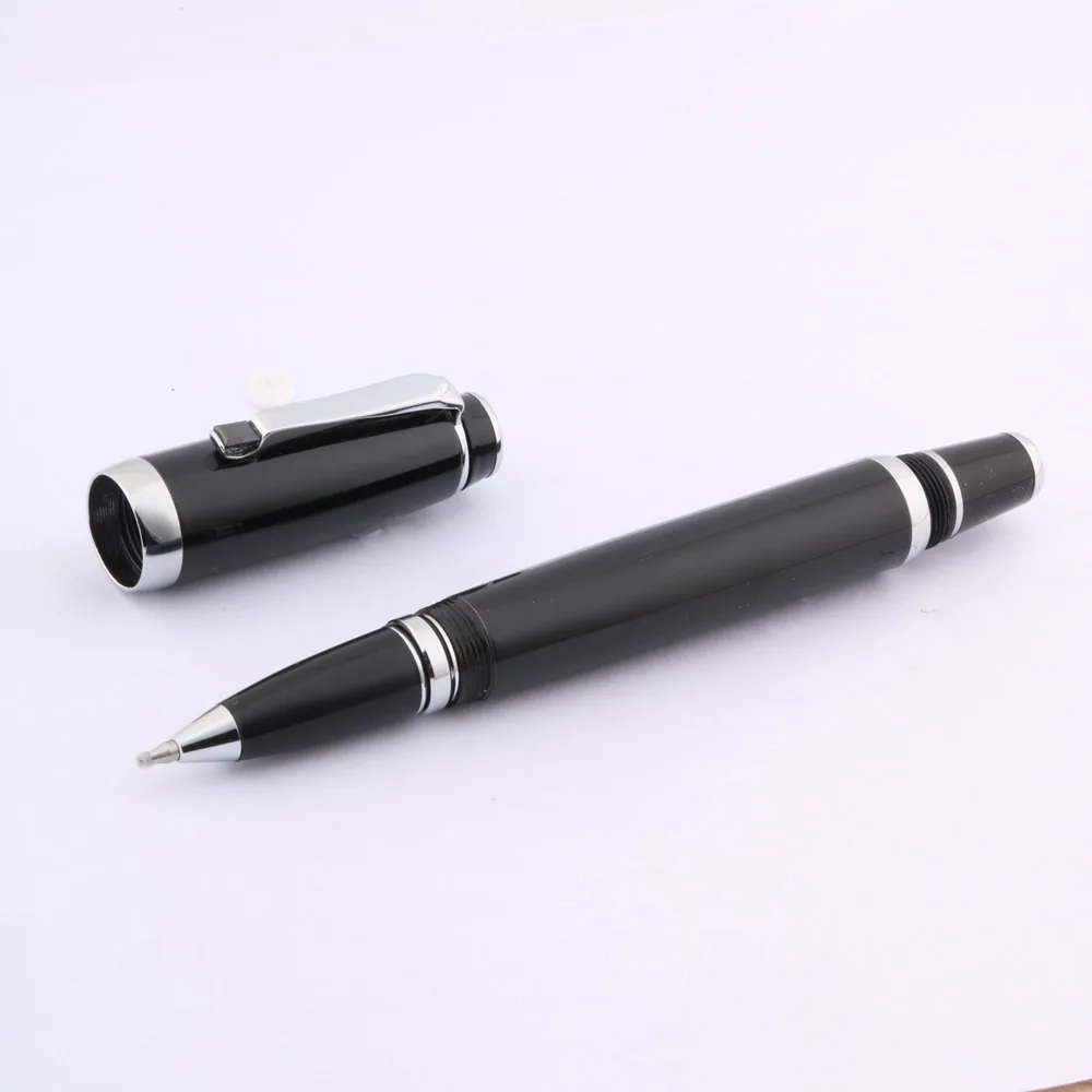 Высокое качество шариковая ручка классическое серебряное подарок поверните