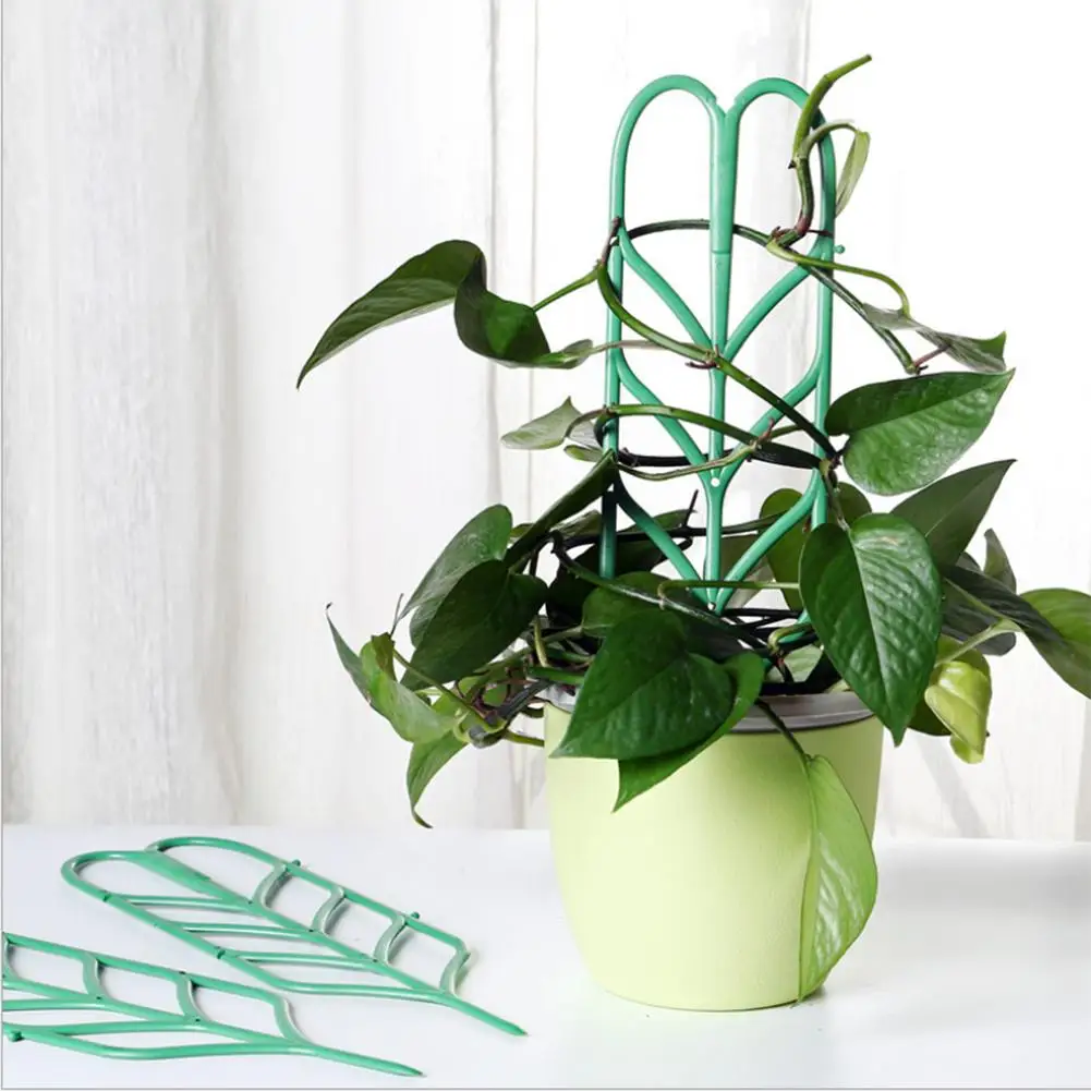 3 шт./компл. лист Форма садовые решетки из пластика цветок ротанга вьющиеся