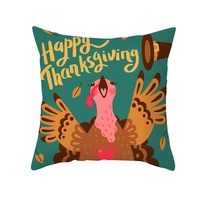 thanksgiving decorative home cushion cover for sofa pillowcase case seat car pillowcase nordic cartoon pillow covers 45x45cm